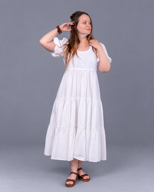 Selene Cotton Poplin Midi Dress