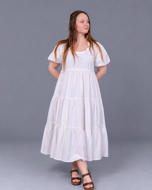 Selene Cotton Poplin Midi Dress