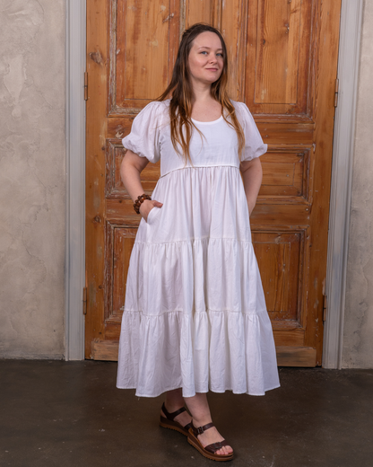 Selene Cotton Poplin Midi Dress