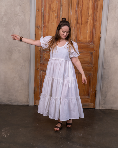 Selene Cotton Poplin Midi Dress